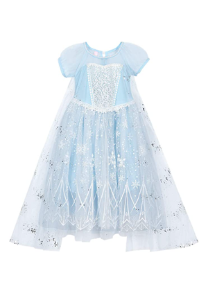 elsa frozen evie costume dress up amazon blue puff sleeve snowflake