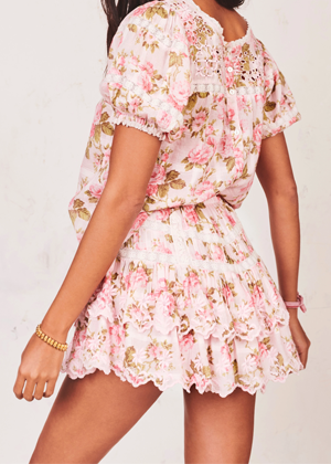 loveshackfancy emilia eyelet floral mini skirt brookie