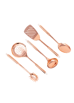 rose gold kitchen utensils set home amazon