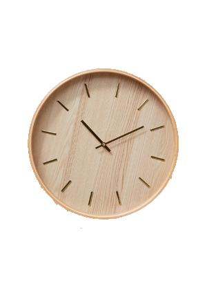 wood gold clock wall target living room home decor