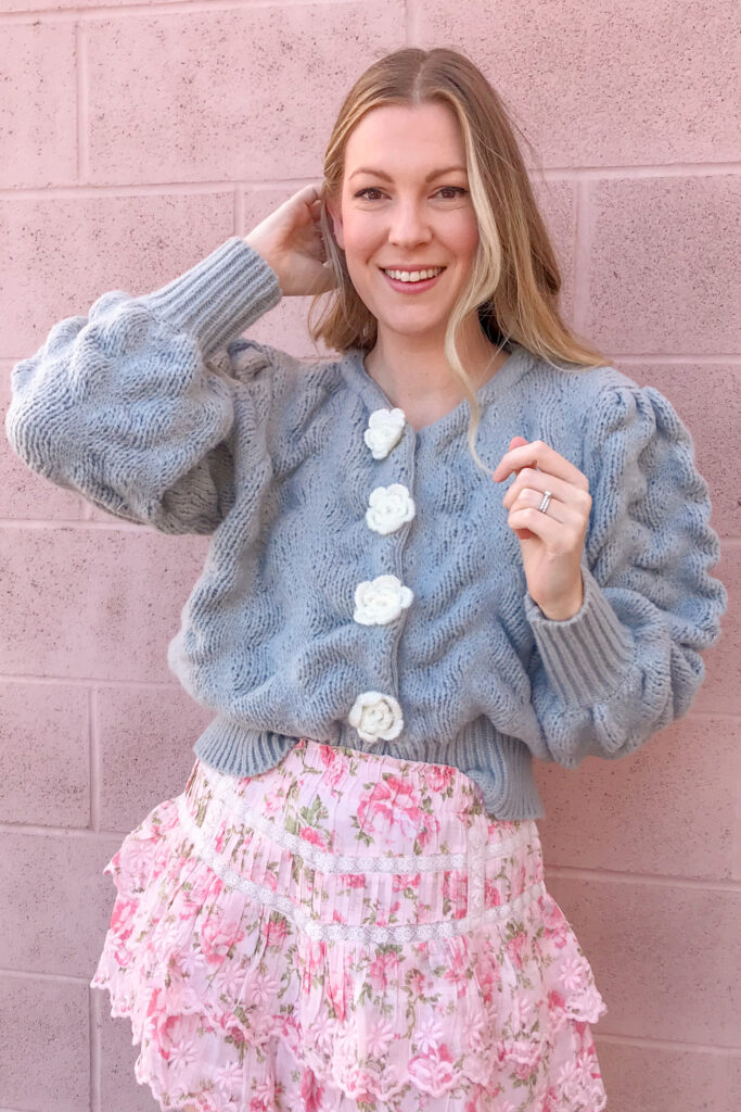 Chunky Flower Cardigan 5